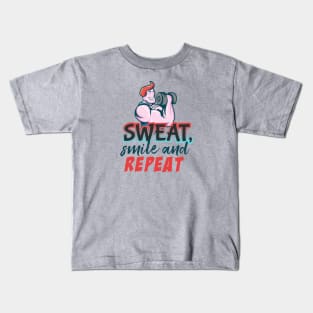 Sweat Smile & Repeat Kids T-Shirt